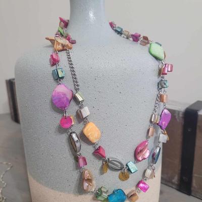 Costume Jewelry - Vibrant Multi-Colored Necklace