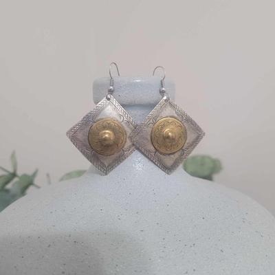 Costume Jewelry - gold and silver earrings