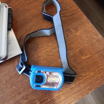 MAGLITE, TRAVEL ALARM CLOCK, TRANSLATOR, MICROCASSETTE RECORDER AND HEADLAMP