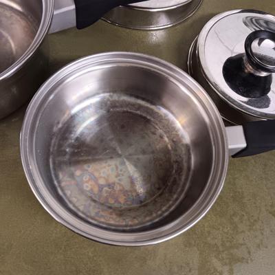 SIGNATURE PRESTIGE SAUCEPANS W/LIDS