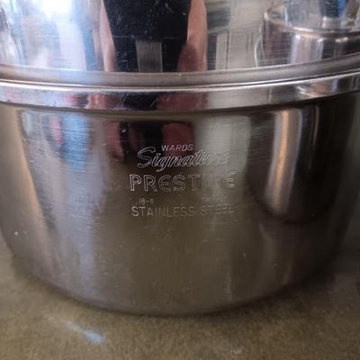 SIGNATURE PRESTIGE SAUCEPANS W/LIDS