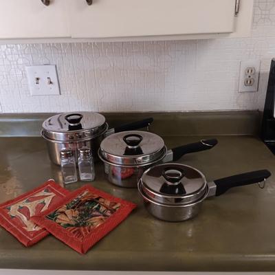 SIGNATURE PRESTIGE SAUCEPANS W/LIDS