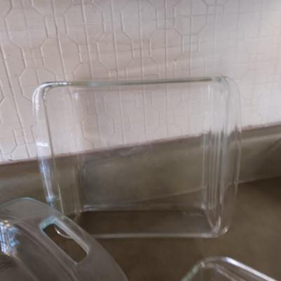 3 SIZES OF PYREX BAKING DISHES