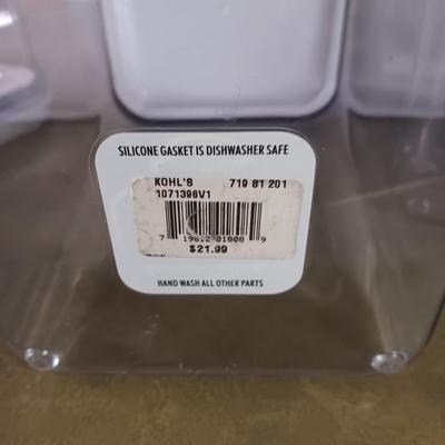 5 PIECE PLASTIC CANISTER SET