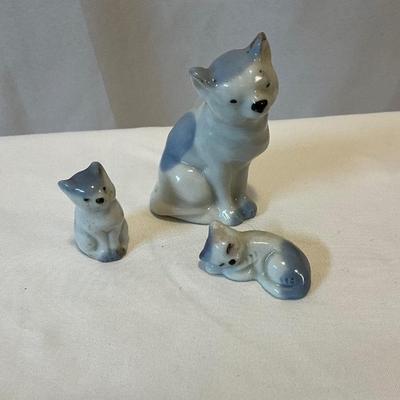 Vintage 1950s Mini porcelain cats