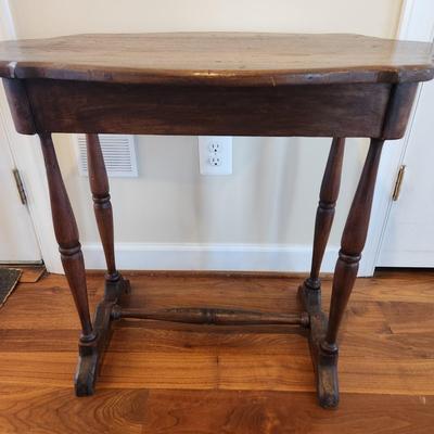Antique Solid Wood Side Occasional Table