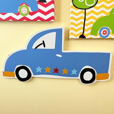 Set Of Six (6) Cars Kid Wall Decor