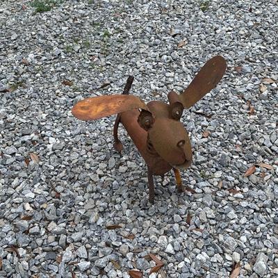 Rustic Metal Dog Art ~ Lawn & Garden