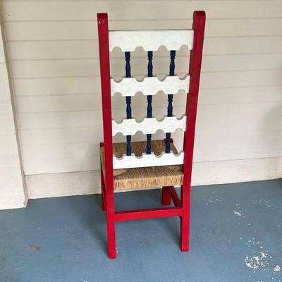 Solid Wood Painted Chair