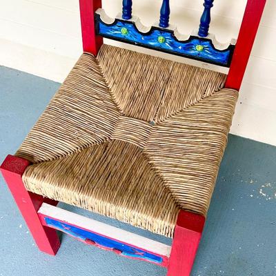 Solid Wood Painted Chair