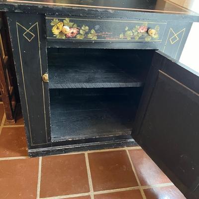 Solid Wood Distressed Cabinet
