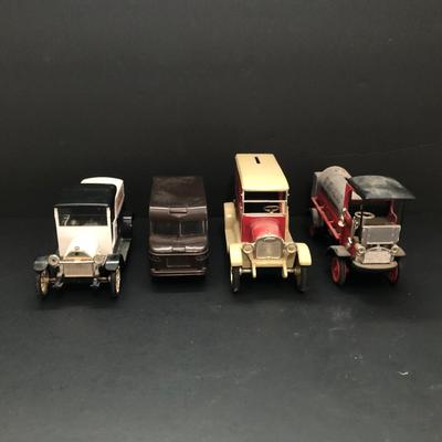 LOT 17U: Model Vehicles - Ertl Replica Chevrolet 1923 Delivery Van, Ertl 1910 Mack Senior Tanker Truck Bank, Limited Edition Liberty...