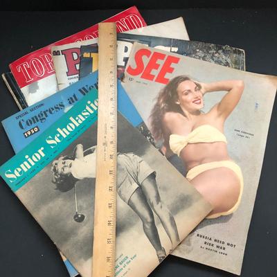 LOT 70U: Vintage Magazines - 1949 See, 1940s Pic, Tobaccoland USA & More