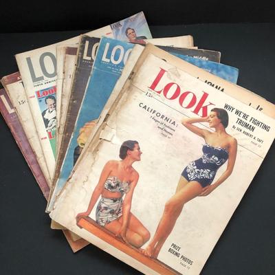 LOT 71U: Vintage 1940s Post-War Era Look Magazines