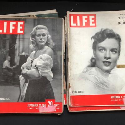 LOT 80U: Vintage Late 1948 Life Magazines