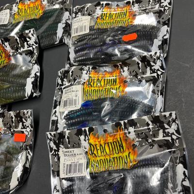 LOT 108B: Artificial Plastic Fishing Baits - Reaction Innovations Rubber Worms