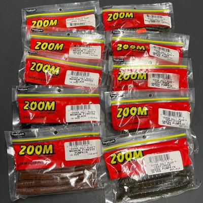 LOT 114B: Zoom Rubber Worms - Artificial Plastic Fishing Baits