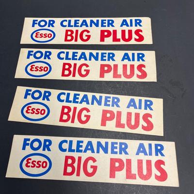 LOT 119B: Vintage 1970s Esso Gas Bumper Stickers