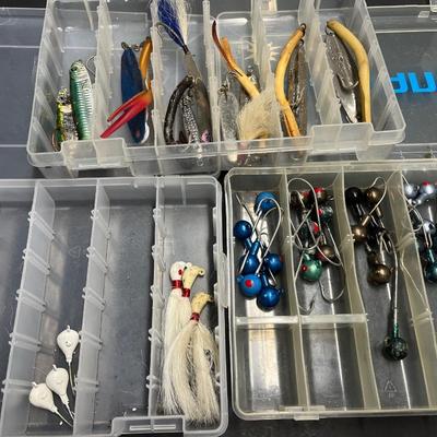LOT 120B: Assorted Fishing Lures - Jig Heads, Spoons and More