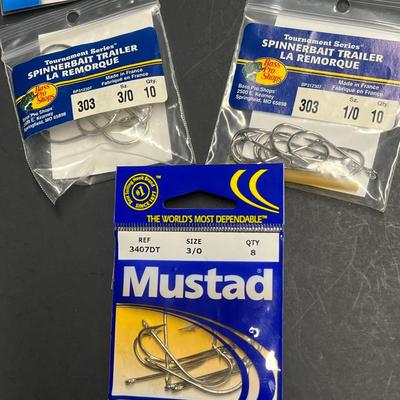 LOT 135B: Unopened Packs of Fishing Hooks- Various Sizes and Types