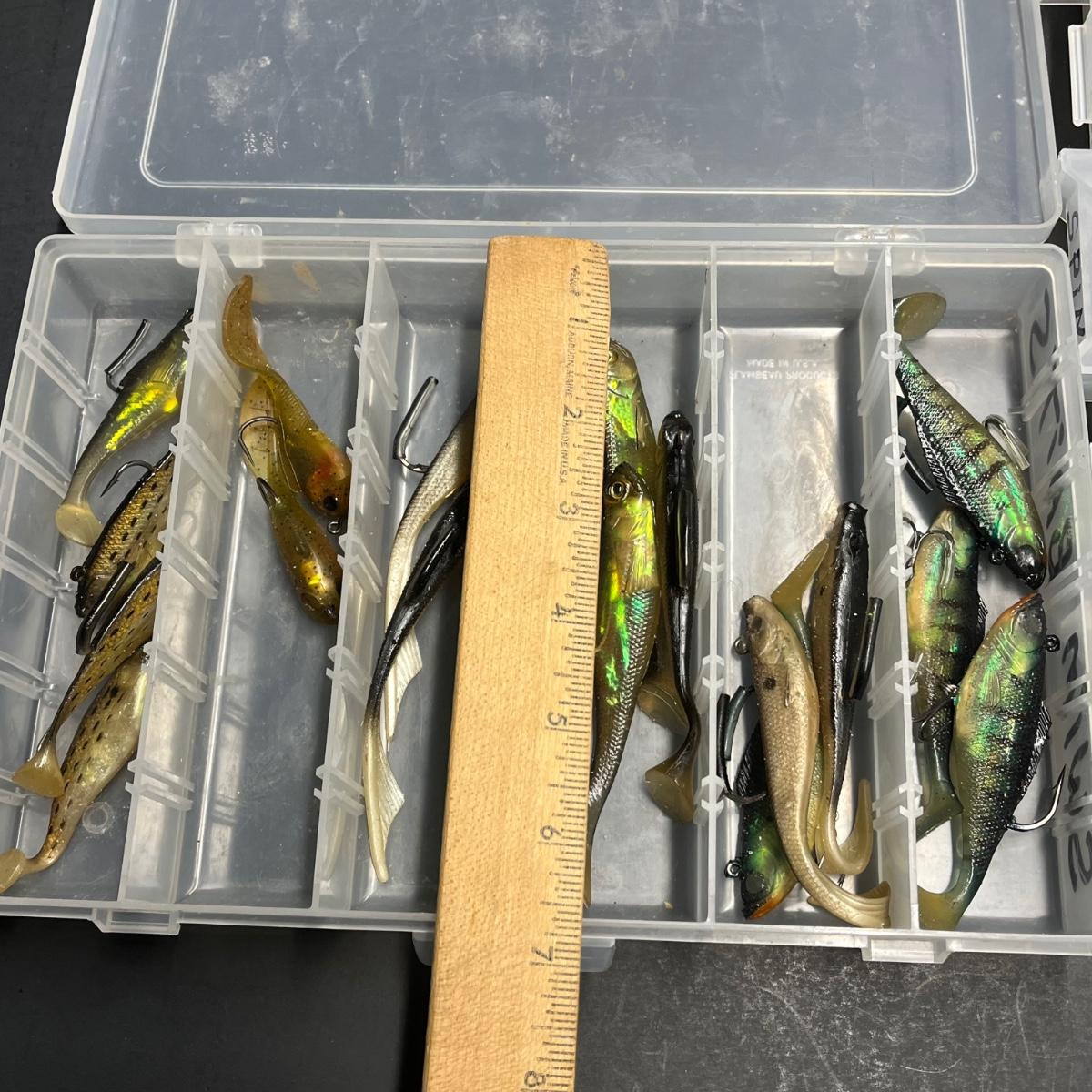 LOT 161B: Artificial Fishing Baits / Lures - Shad, Frogs and More