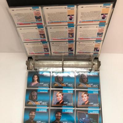 LOT 202U: Binder full of Star Trek: The Next Generation Trading Cards