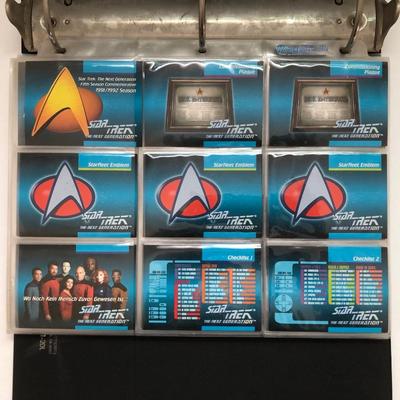 LOT 202U: Binder full of Star Trek: The Next Generation Trading Cards