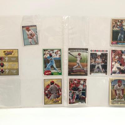 LOT 208U: Philadelphia Phillies' Baseball Cards, 2008 World Series Commemorative Coin, Player Plaques & Books