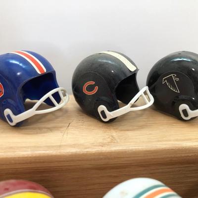 LOT 218U: Vintage Collectible Toy Mini Football Helmets