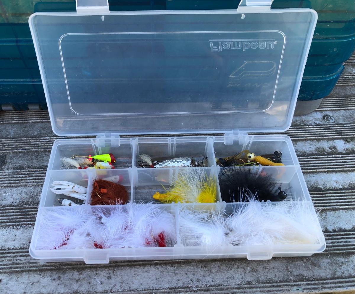 LOT 219S: Piano Guide Series Blue & Gray Tacklebox full of Freshwater  Fishing Gear / Supplies