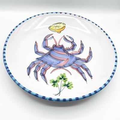 VIETRI ~ 15â€ Crab Terracotta Platter Wall Charger