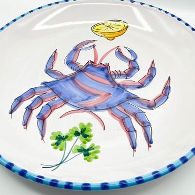 VIETRI ~ 15â€ Crab Terracotta Platter Wall Charger