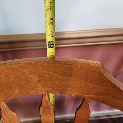 2 Solid Wood Chairs Made in Yugoslavia