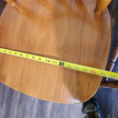 2 Solid Wood Chairs Made in Yugoslavia