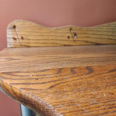 Vintage Bow Front Curio Cabinet 4 Shelves Etched Glass 35x17x62