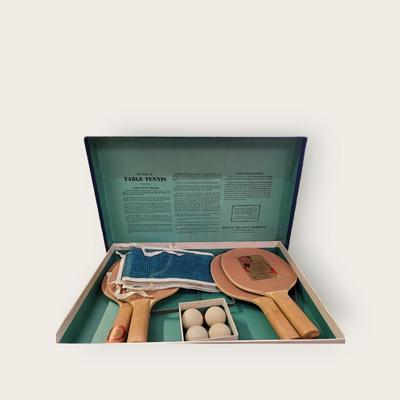 Vintage Milton Bradley Tournament Table Tennis Game