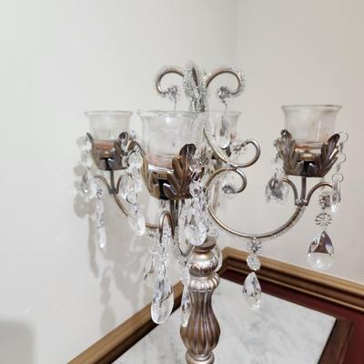 4 Candle Table Candelabra 19"Hx12"W
