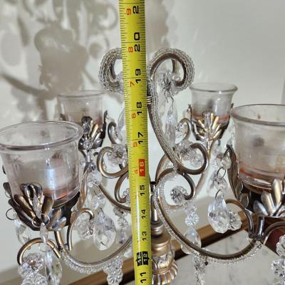4 Candle Table Candelabra 19"Hx12"W