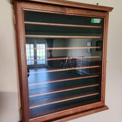Glass Cover 81 Golf Ball Display Case for Wall or Shelf