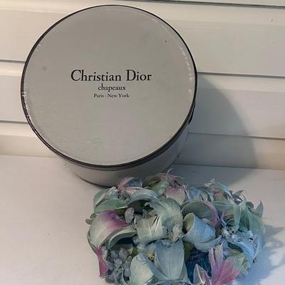 CHRISTIAN DIOR ~ Chapeaux Feather Hat & Original Box