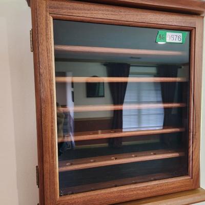 Glass Cover 36 Golf Ball Display Case for Wall or Shelf