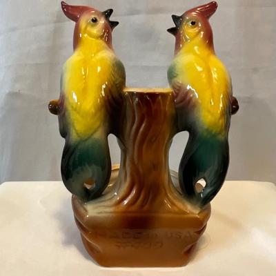 Vintage 1950s two birds on a tree