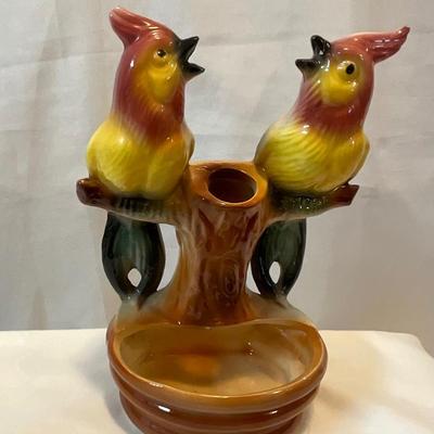 Vintage 1950s two birds on a tree
