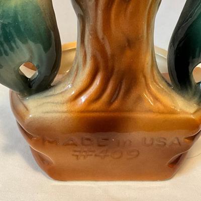 Vintage 1950s two birds on a tree