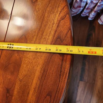 3 sided Triangular Drop Leaf Side Table End Table