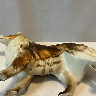 Vintage 1950s porcelain Collie figurine