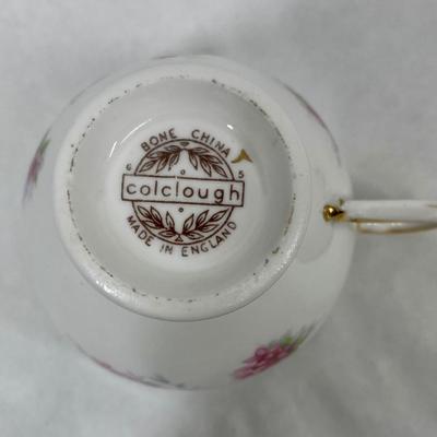 Collectible Calclough Bone China Teacup and Saucer Made in England