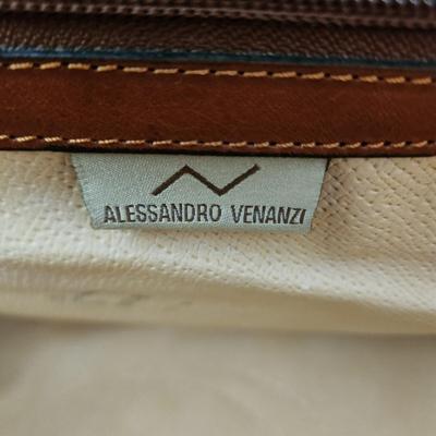 Alessandro Venanzi Leather Travel Bag made in Italy