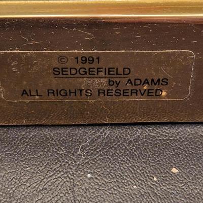 Sedgefield by Adams Heavy Brass Crystal Table lamp 3 way