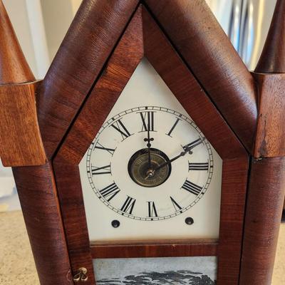 Vintage Steeple Mantel Clock Working